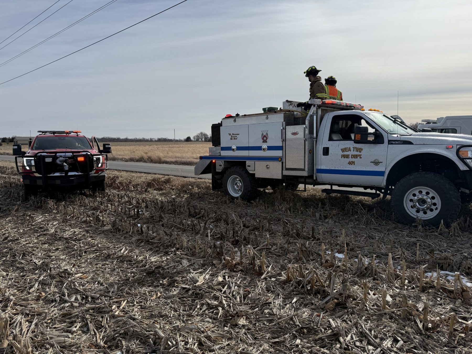 Brush 41 working a field fire